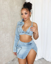 Load image into Gallery viewer, Alina Denim Skirt Set FancySticated
