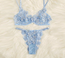 Load image into Gallery viewer, Applique Lace Mesh Lingerie Set FancySticated
