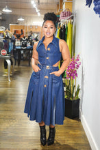 Load image into Gallery viewer, Ariana Denim Maxi Dress FancySticated

