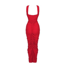 Load image into Gallery viewer, Ayanna Ruched Midi Dress FancySticated
