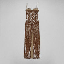 Load image into Gallery viewer, Bailey Elegant Sequin Maxi Dress FancySticated
