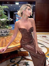 Load image into Gallery viewer, Bailey Elegant Sequin Maxi Dress FancySticated
