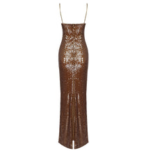 Load image into Gallery viewer, Bailey Elegant Sequin Maxi Dress FancySticated
