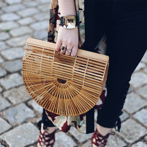 Bamboo Clutch Lurury Bag FancySticated