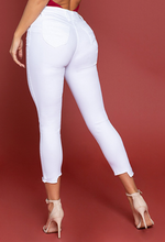 Load image into Gallery viewer, Bella High Rise Jeans- White FancySticated

