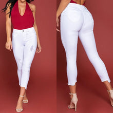 Load image into Gallery viewer, Bella High Rise Jeans- White FancySticated
