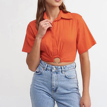 Load image into Gallery viewer, Bella Shirt Crop Top FancySticated
