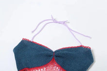 Load image into Gallery viewer, Bernita Knit Crochet Mini Dress FancySticated

