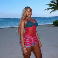 Load image into Gallery viewer, Bernita Knit Crochet Mini Dress FancySticated
