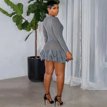 Load image into Gallery viewer, Beverlee Knit Crochet Mini Dress FancySticated
