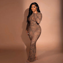 Load image into Gallery viewer, Bianca Bodycon Maxi Dress FancySticated
