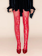 Load image into Gallery viewer, Bowknot Lace Legging Tights FancySticated
