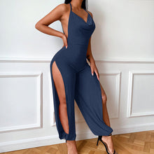 Load image into Gallery viewer, Bright Silk Wide Leg Jumpsuit FancySticated
