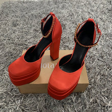 Load image into Gallery viewer, Buckle Rhinestone High Heels FancySticated
