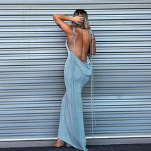 Load image into Gallery viewer, Cancun Drop Backless Maxi Dress FancySticated
