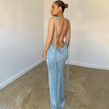 Load image into Gallery viewer, Cancun Drop Backless Maxi Dress FancySticated

