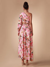 Load image into Gallery viewer, Chain Embellished Floral Maxi Dress FancySticated
