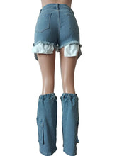 Load image into Gallery viewer, Chic Denim Cargo Short Set FancySticated
