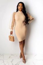 Load image into Gallery viewer, Cierra Mesh Sleeve Mini Dress FancySticated
