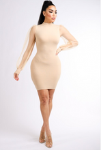 Load image into Gallery viewer, Cierra Mesh Sleeve Mini Dress FancySticated

