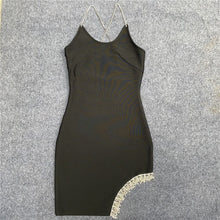 Load image into Gallery viewer, Crystal Fringe Bandage Mini Dress FancySticated
