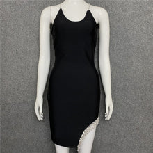 Load image into Gallery viewer, Crystal Fringe Bandage Mini Dress FancySticated
