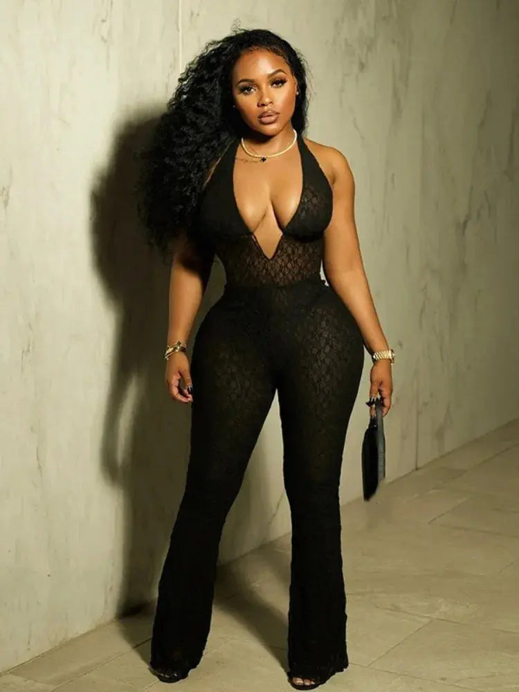 Daisy Mesh Jumpsuit FancySticated