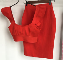 Load image into Gallery viewer, Date Night Bandage Skirt Set FancySticated
