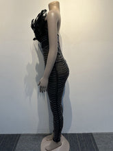 Load image into Gallery viewer, Davina Feather Jumpsuit FancySticated
