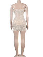 Load image into Gallery viewer, Davina Feather Rhinestone Dress FancySticated
