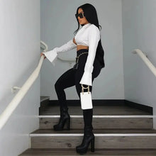 Load image into Gallery viewer, Deep Vee Crop Top FancySticated
