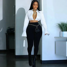 Load image into Gallery viewer, Deep Vee Crop Top FancySticated
