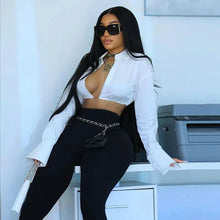 Load image into Gallery viewer, Deep Vee Crop Top FancySticated
