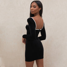 Load image into Gallery viewer, Diamante Crystal Velvet Dress FancySticated
