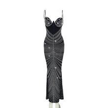 Load image into Gallery viewer, Diamond Mesh Maxi Dress FancySticated

