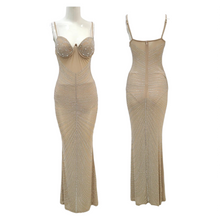 Load image into Gallery viewer, Diamond Mesh Maxi Dress FancySticated
