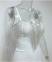 Load image into Gallery viewer, Diamond Tassel Fringe Mini Dress FancySticated
