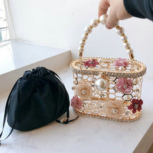 Load image into Gallery viewer, Diamonds Pearls Basket Handbag FancySticated
