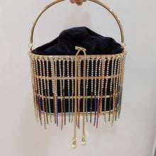 Load image into Gallery viewer, Diamonds Pearls Basket Handbag FancySticated
