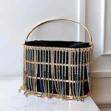 Load image into Gallery viewer, Diamonds Pearls Basket Handbag FancySticated
