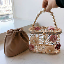 Load image into Gallery viewer, Diamonds Pearls Basket Handbag FancySticated
