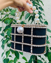 Load image into Gallery viewer, Diamonds Pearls Basket Handbag FancySticated
