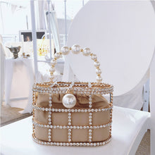 Load image into Gallery viewer, Diamonds Pearls Basket Handbag FancySticated
