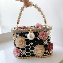 Load image into Gallery viewer, Diamonds Pearls Basket Handbag FancySticated
