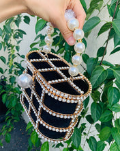 Load image into Gallery viewer, Diamonds Pearls Basket Handbag FancySticated
