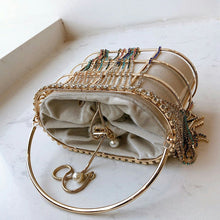 Load image into Gallery viewer, Diamonds Pearls Basket Handbag FancySticated
