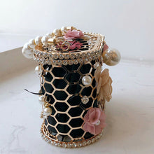 Load image into Gallery viewer, Diamonds Pearls Basket Handbag FancySticated
