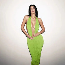 Load image into Gallery viewer, Doria Pleated Midi Dress FancySticated
