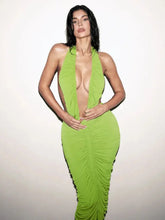 Load image into Gallery viewer, Doria Pleated Midi Dress FancySticated
