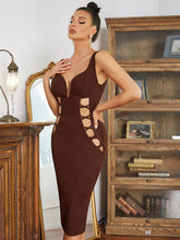 Load image into Gallery viewer, Dyana Bandage Midi Dress FancySticated
